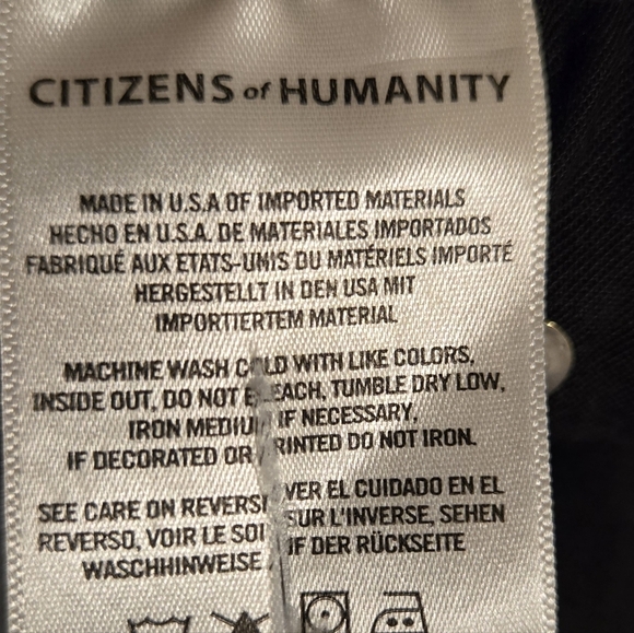 Citizens of Humanity Gray Distressed Back Hem Skinny Jeans Size 32 - Picture 9 of 12